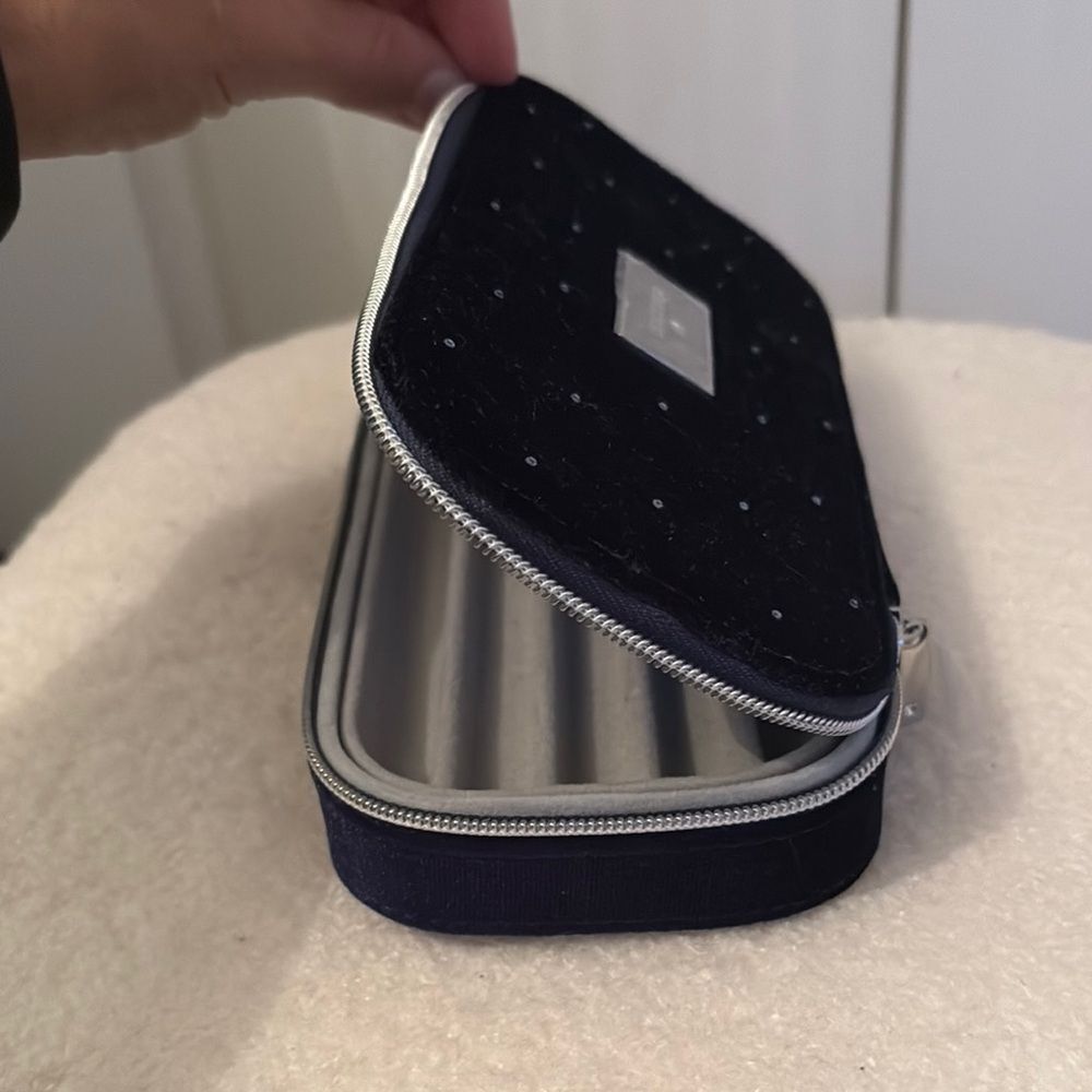 Swarovski navy suede with Crystal  jewelry Organizer - Picture 3 of 5